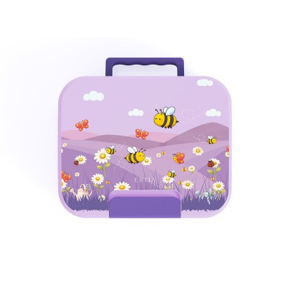 Estia Home Art  Παιδικό Δοχείο φαγητού 950ml με 3 ανοξείδωτες αποσπώμενες θήκες Garden Freinds (01-44282)