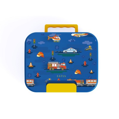Estia Home Art Παιδικό Δοχείο φαγητού 950ml με 3 ανοξείδωτες αποσπώμενες θήκες City Heroes (01-44299) Estia Home Art Παιδικό Δοχείο φαγητού 950ml με 3 ανοξείδωτες αποσπώμενες θήκες City Heroes (01-44299)