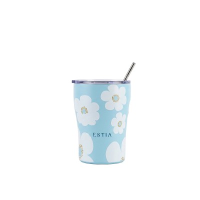 Estia θερμός Coffee Mug 350ml Blue Daisy (01-49034) Estia θερμός Coffee Mug 350ml Blue Daisy (01-49034)