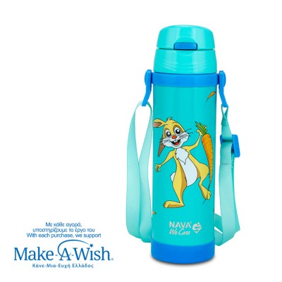 Nava Παγούρι θερμός ανοξείδωτο "We Care", Rabbit 500ml (10-001-020)