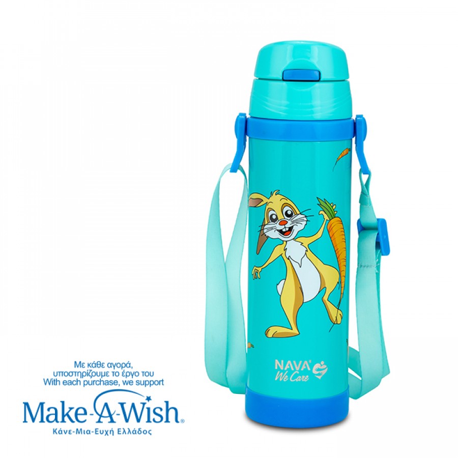 Nava Παγούρι θερμός ανοξείδωτο "We Care", Rabbit 500ml (10-001-020)