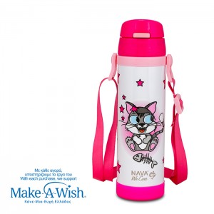 Nava Παγούρι θερμός ανοξείδωτο "We Care", Kitty 500ml (10-001-021) Nava Παγούρι θερμός ανοξείδωτο "We Care", Kitty 500ml (10-001-021)