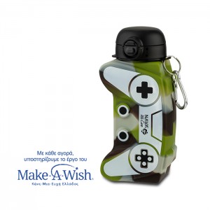 Nava Μπουκάλι νερού σιλικόνης καφέ μπάλα army game joystick "We Care" 600ml (10-006-025) Nava Μπουκάλι νερού σιλικόνης καφέ μπάλα army game joystick "We Care" 600ml (10-006-025)