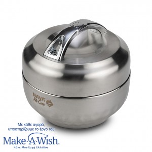 Nava "We Care" Δοχείο φαγητού ανοξείδωτο SS304 στρογγυλό 1000ml (10-261-050) Nava "We Care" Δοχείο φαγητού ανοξείδωτο SS304 στρογγυλό 1000ml (10-261-050)