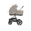 Kikkaboo Goya 5-1 σύστημα μεταφοράς platinum (καρότσι, πορτ μπεμπέ, κάθισμα 40-87, κάθισμα 40-105, βάση isofix) Champagne (10010201695) 