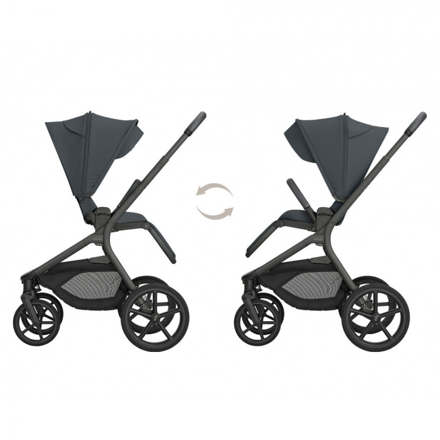 Kikkaboo Goya 5-1 σύστημα μεταφοράς platinum (καρότσι, πορτ μπεμπέ, κάθισμα 40-87, κάθισμα 40-105, βάση isofix) Graphite (10010201715)