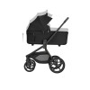 Kikkaboo Goya 5-1 σύστημα μεταφοράς platinum (καρότσι, πορτ μπεμπέ, κάθισμα 40-87, κάθισμα 40-105, βάση isofix) Noir (10010201745)
