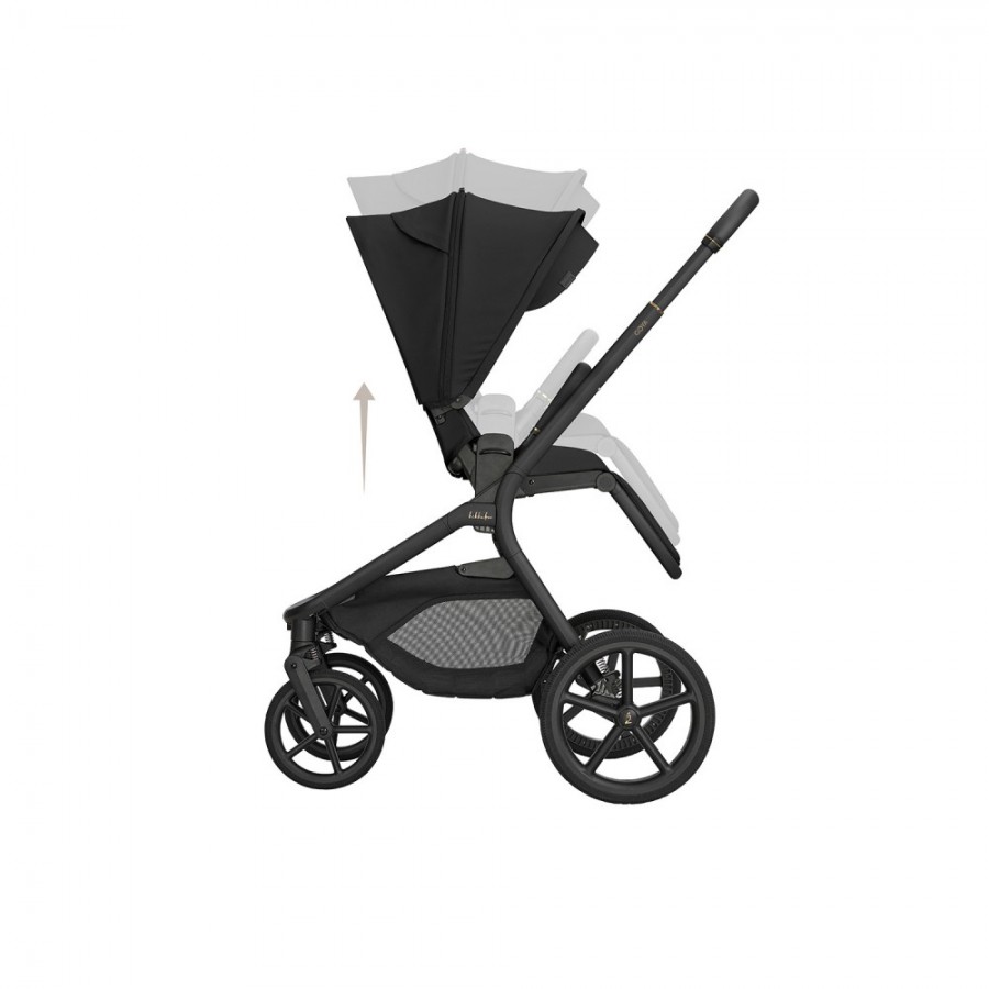 Kikkaboo Goya 5-1 σύστημα μεταφοράς platinum (καρότσι, πορτ μπεμπέ, κάθισμα 40-87, κάθισμα 40-105, βάση isofix) Noir (10010201745)
