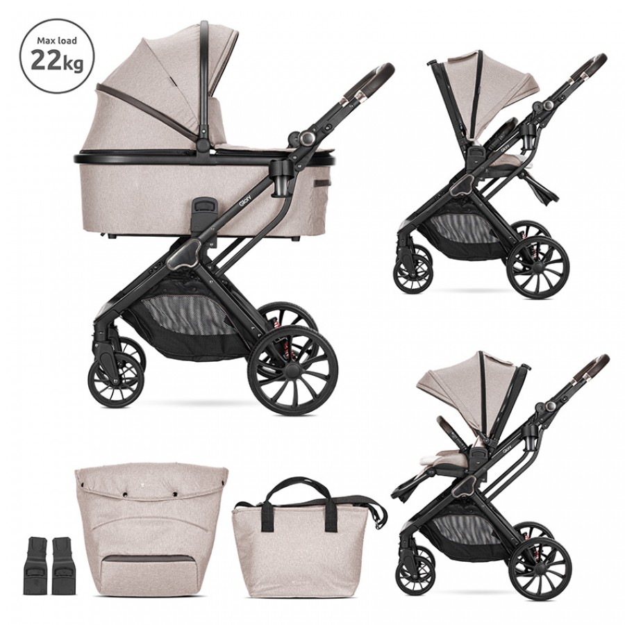 Lorelli Bertoni Σύστημα Mετακίνησης 3 σε 1 Glory Beige (10021822507) Lorelli Bertoni Σύστημα Mετακίνησης 3 σε 1 Glory Beige (10021822507)
