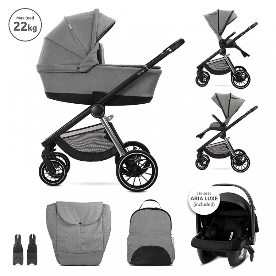 Lorelli Bertoni Σύστημα Mετακίνησης 3 σε 1 Bianca Grey (10022012506A)