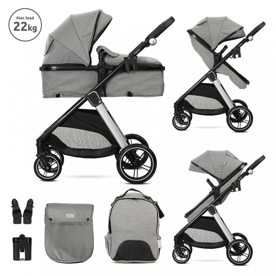 Lorelli Σύστημα Μετακίνησης  2 σε 1 Aspen Grey (10022062506)