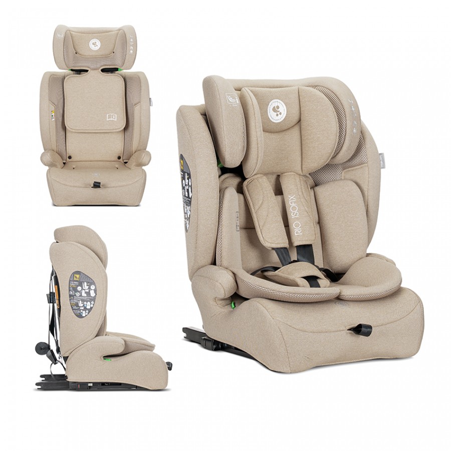 Lorelli Κάθισμα Αυτοκινήτου Rio i-Size 76-150cm Isofix Beige (10071962603)