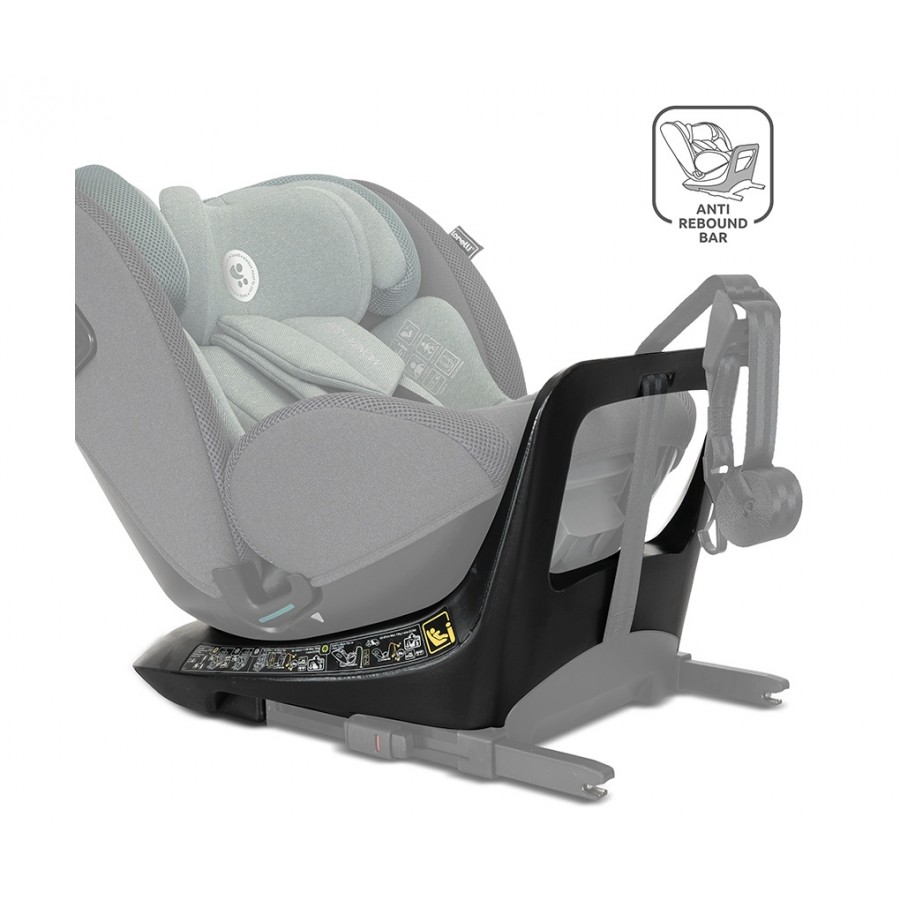 Lorelli Κάθισμα Αυτοκινήτου Monza Isofix Anti Rebound 40-150cm 360° Grey (10072022506)