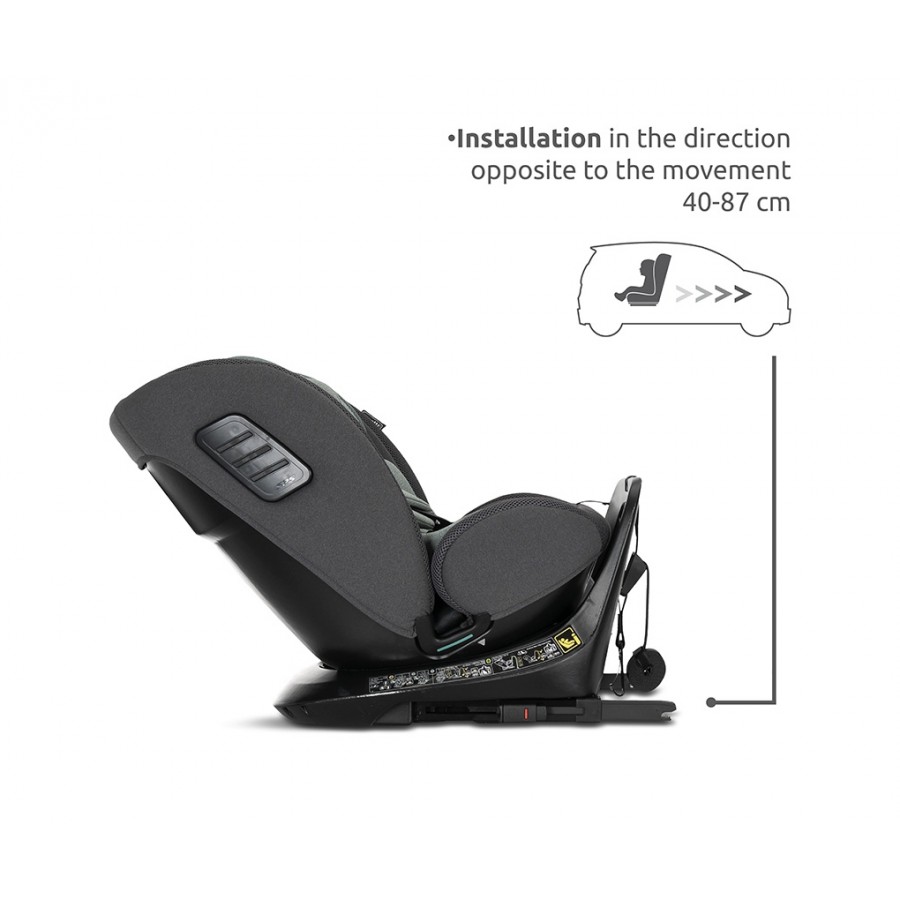 Lorelli Κάθισμα Αυτοκινήτου Monza Isofix Anti Rebound 40-150cm 360° Grey (10072022506)