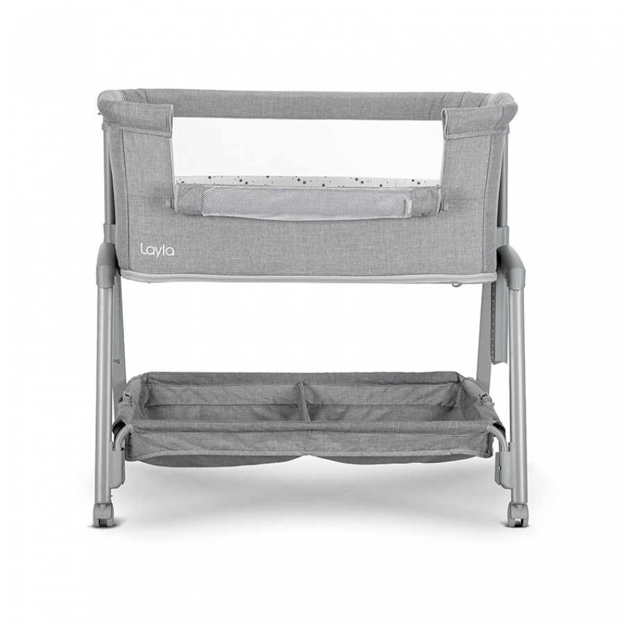 Lorelli Bertoni  Λίκνο Layla 2 Σε 1 που μετατρέπεται σε Παρκοκρέβατο Grey (10080742606)