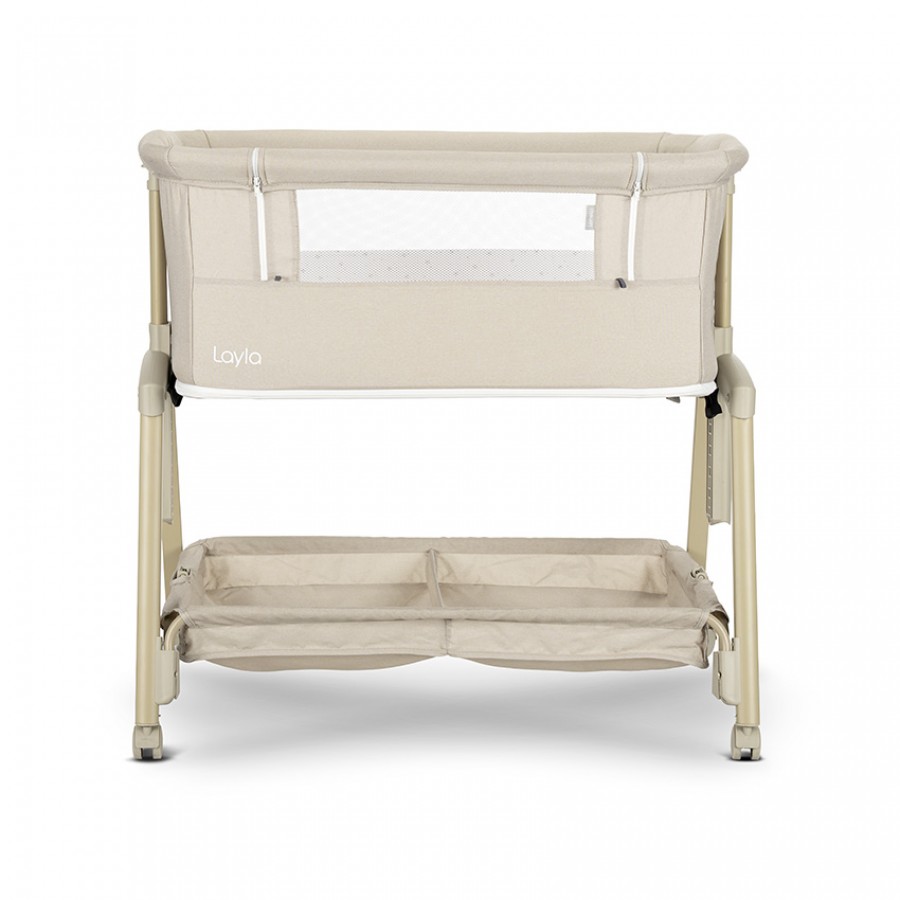 Lorelli Bertoni  Λίκνο Layla 2 Σε 1 που μετατρέπεται σε Παρκοκρέβατο Beige (10080742607)