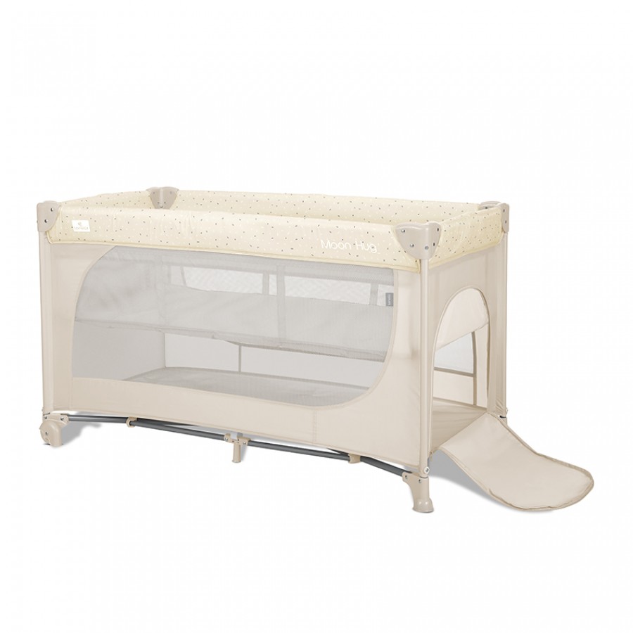 Lorelli Παρκοκρέβατο Moon Hug 2 επιπέδων One Touch Beige (10080782603)