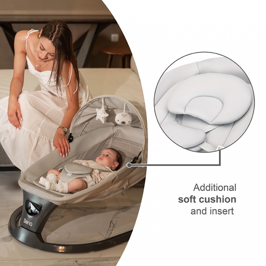 Cangaroo  Ηλεκτρική Ρηλάξ-Κούνια Siena Graphite (10090110002) Cangaroo  Ηλεκτρική Ρηλάξ-Κούνια Siena Graphite (10090110002)