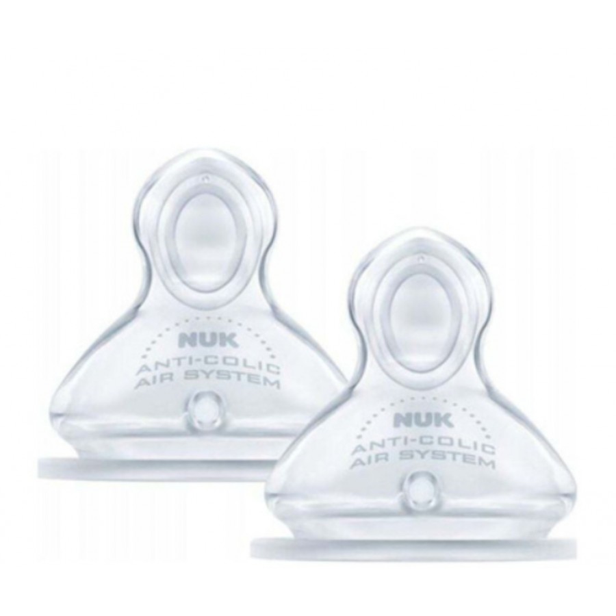 Nuk First Choice Θηλές από Σιλικόνη Μεσαίας Ροής για 3+ μηνών 2τμχ (10124044)