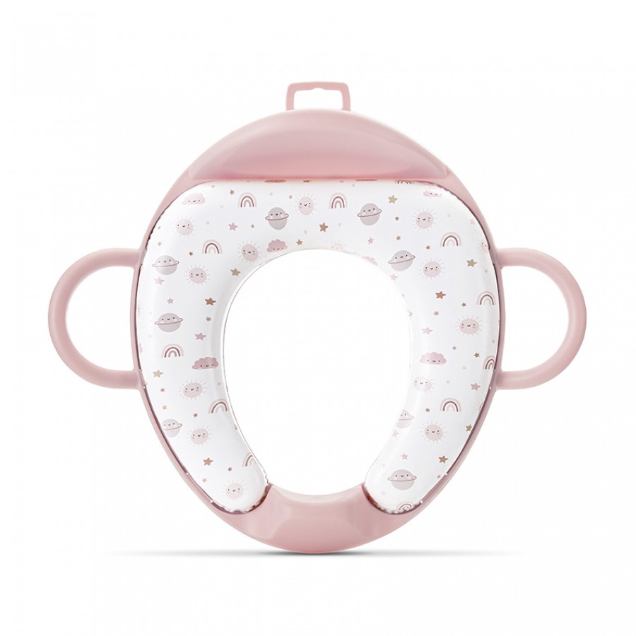 Lorelli Bertoni Εκπαιδευτικό Ανατομικό Mαλακό Κάθισμα Τουαλέτας  Planets Pink (10130702603)