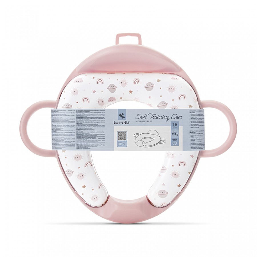 Lorelli Bertoni Εκπαιδευτικό Ανατομικό Mαλακό Κάθισμα Τουαλέτας  Planets Pink (10130702603)