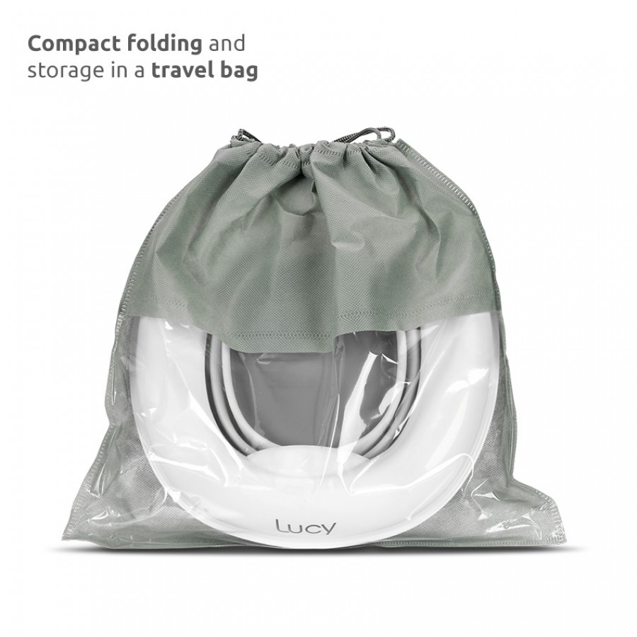 Γιο-Γιο Φορητό & Εκπαιδευτικό Κάθισμα Τουαλέτας Lucy 2Σε 1 Grey (10131070003)