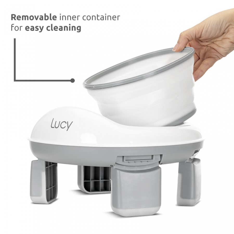 Γιο-Γιο Φορητό & Εκπαιδευτικό Κάθισμα Τουαλέτας Lucy 2Σε 1 Grey (10131070003)