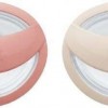 Nuk Πιπίλες Σιλικόνης Mommy Feel για 0-6 μηνών με Θήκη Beige & Red 2τμχ (10175339)
