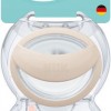 Nuk Πιπίλες Σιλικόνης Mommy Feel για 0-6 μηνών με Θήκη Beige & Red 2τμχ (10175339)