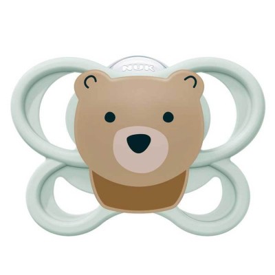 NUK Perfect Match AIR Πιπίλα Σιλικόνης 0-6m, Mint Bear (10175346)