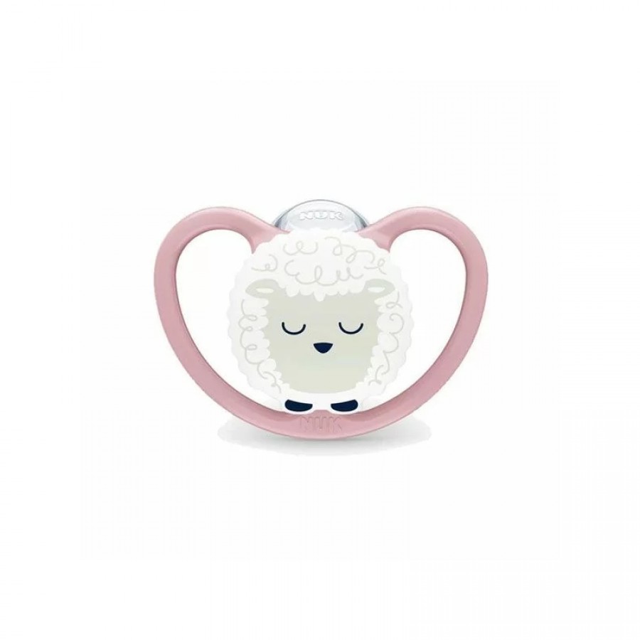 NUK Perfect Match Air Night Πιπίλα Σιλικόνης 0-6m, Sheep Pink (10175357)