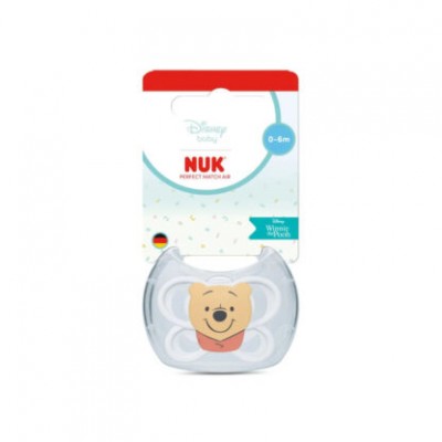 Nuk Πιπίλα Perfect Match Air Σιλικόνης για 0-6 μηνών Disney Winnie The Pooh White (10175361) Nuk Πιπίλα Perfect Match Air Σιλικόνης για 0-6 μηνών Disney Winnie The Pooh White (10175361)