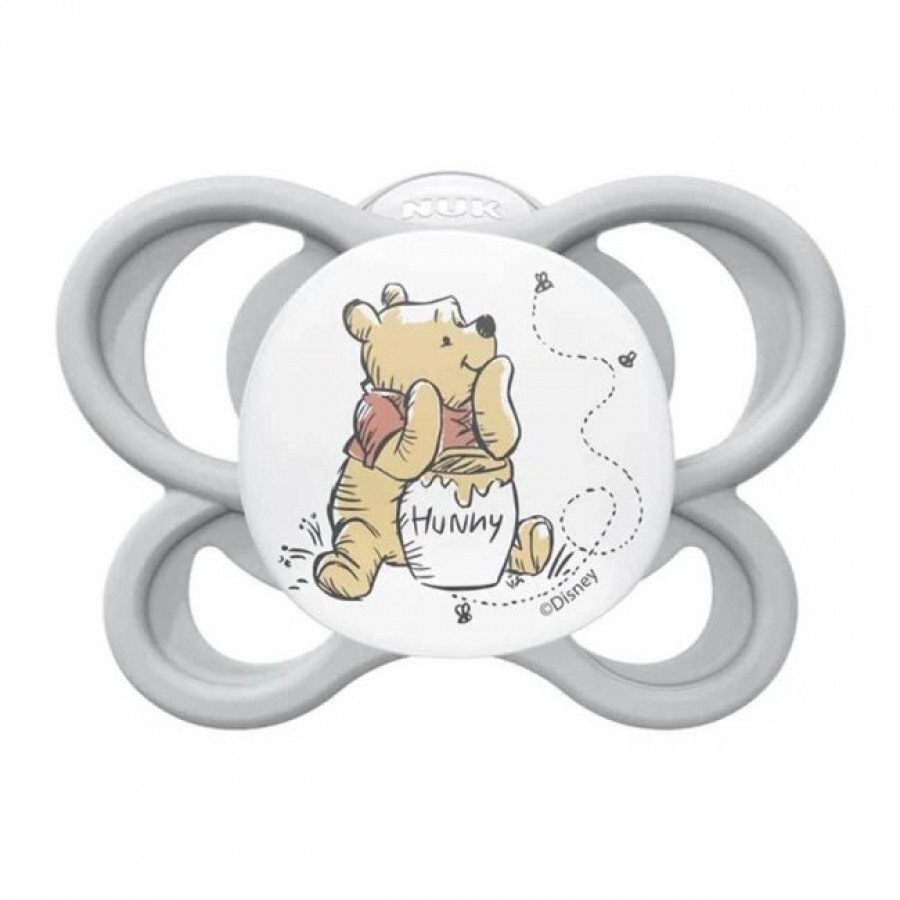 Nuk Πιπίλα Perfect Match Air Σιλικόνης για 0-6 μηνών Disney Winnie The Pooh Grey (10175362) Nuk Πιπίλα Perfect Match Air Σιλικόνης για 0-6 μηνών Disney Winnie The Pooh Grey (10175362)
