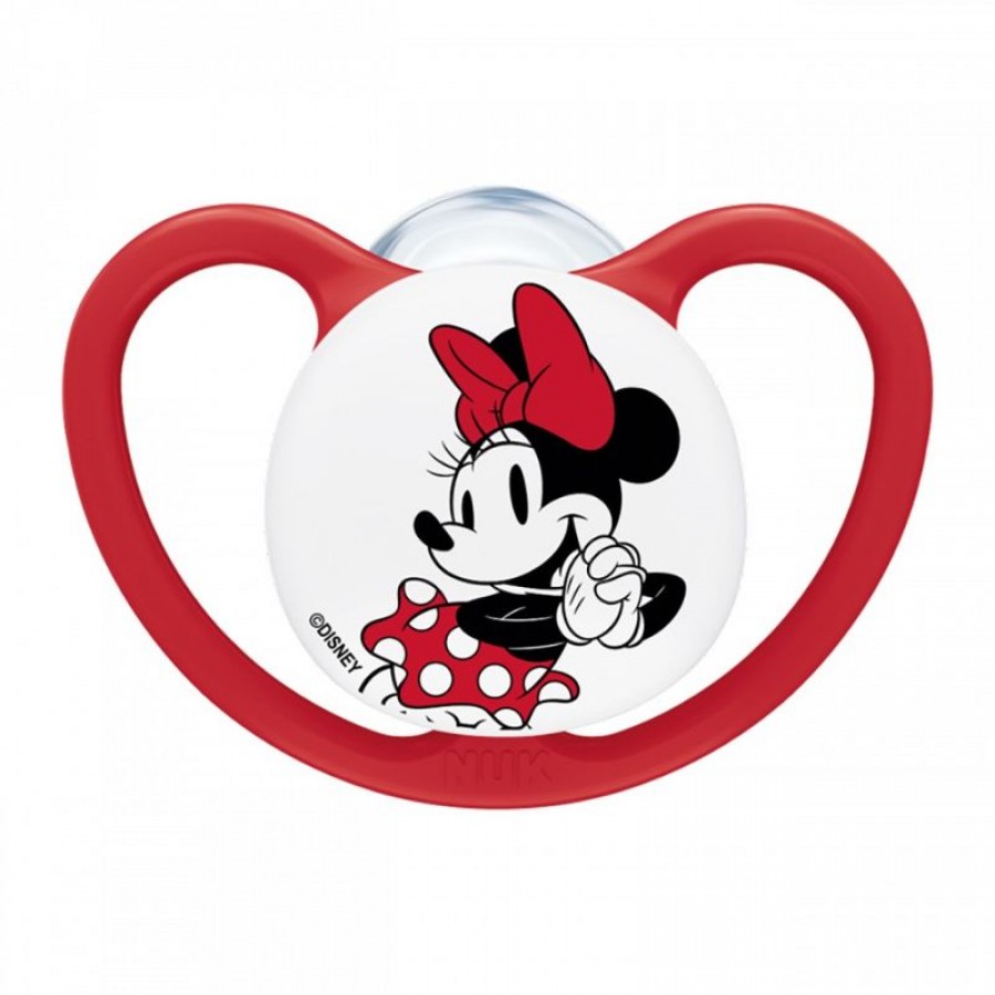 Nuk Ορθοδοντική Πιπίλα Σιλικόνης για 0-6 μηνών Minnie με Θήκη (10175370) Nuk Ορθοδοντική Πιπίλα Σιλικόνης για 0-6 μηνών Minnie με Θήκη (10175370)