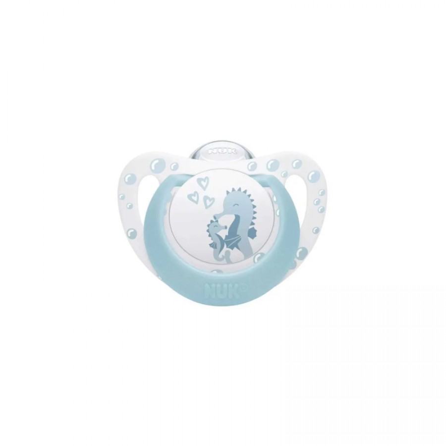 NUK First Choice Πιπίλα Σιλικόνης 0-6m, Seahorse (10175383)
