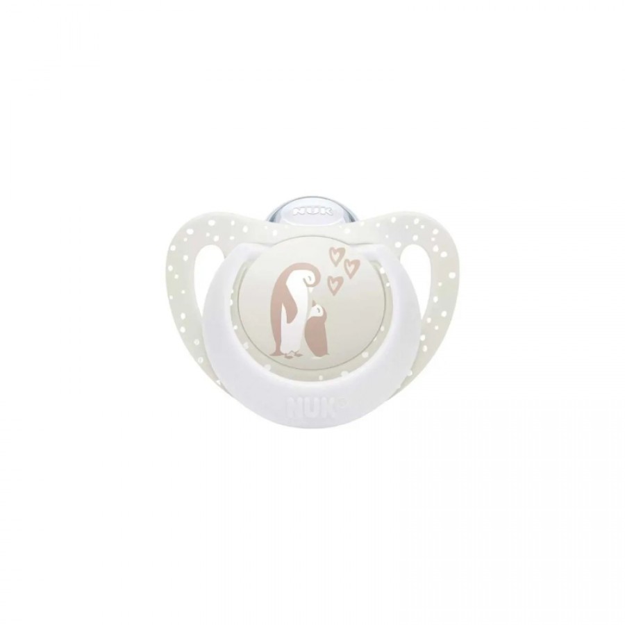 NUK First Choice Πιπίλα Σιλικόνης 0-6m, Penguine (10175384)