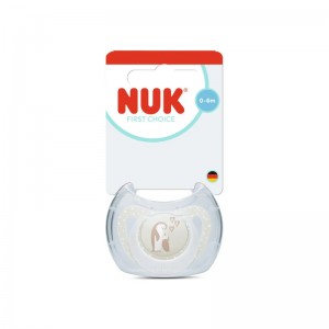 NUK First Choice Πιπίλα Σιλικόνης 0-6m, Penguine (10175384)