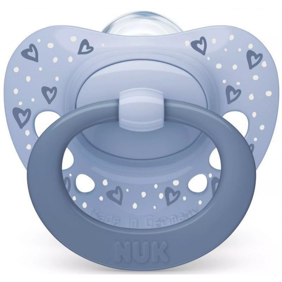 Nuk First Choice Classic Ορθοδοντικές Πιπίλες Σιλικόνης Νυκτός με Θήκη Μπλε για 0-6 μηνών 2τμχ (10175396) Nuk First Choice Classic Ορθοδοντικές Πιπίλες Σιλικόνης Νυκτός με Θήκη Μπλε για 0-6 μηνών 2τμχ (10175396)