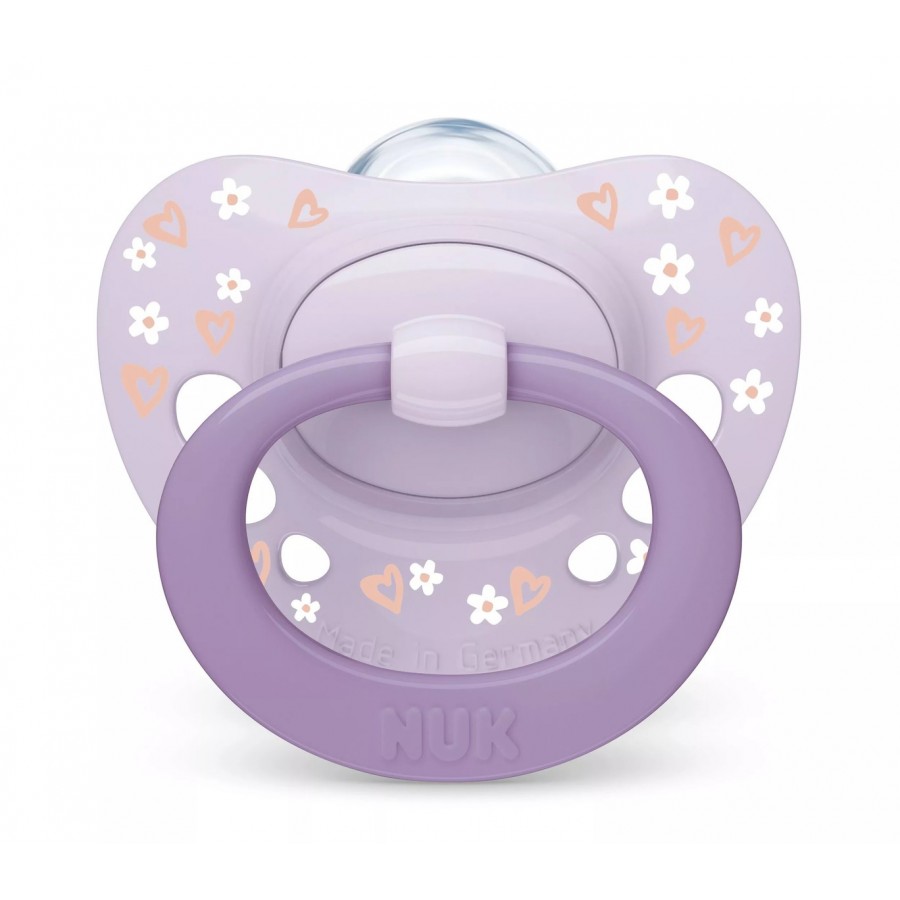 Nuk First Choice Classic Ορθοδοντικές Πιπίλες Σιλικόνης Νυκτός με Θήκη Μωβ για 0-6 μηνών 2τμχ (10175397) Nuk First Choice Classic Ορθοδοντικές Πιπίλες Σιλικόνης Νυκτός με Θήκη Μωβ για 0-6 μηνών 2τμχ (10175397)