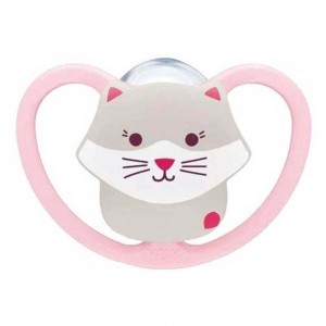 NUK Perfect Match AIR Πιπίλα Σιλικόνης 6-18m, Pink Cat (10176342)