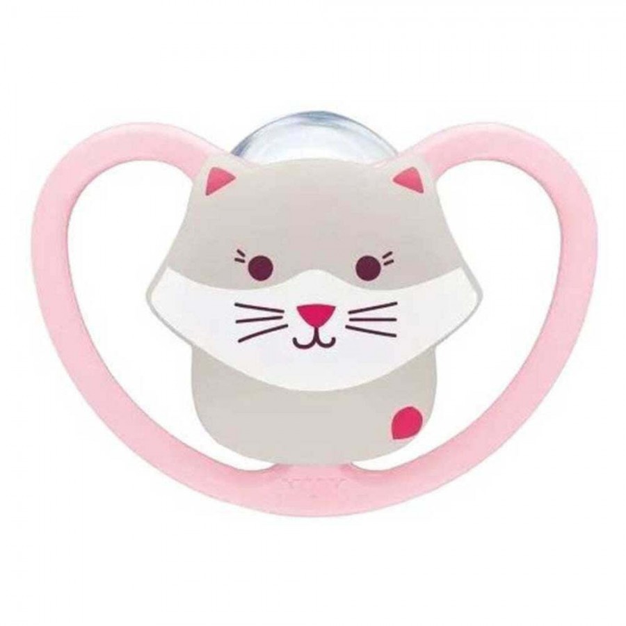 NUK Perfect Match AIR Πιπίλα Σιλικόνης 6-18m, Pink Cat (10176342) NUK Perfect Match AIR Πιπίλα Σιλικόνης 6-18m, Pink Cat (10176342)