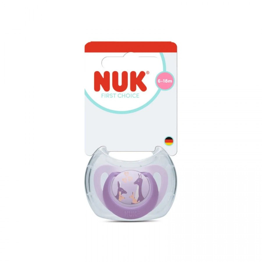 NUK First Choice Πιπίλα Σιλικόνης 6-18m, Kangaroo (10176370)