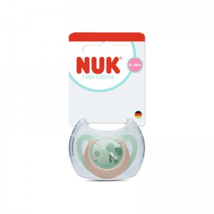 NUK First Choice Πιπίλα Σιλικόνης 6-18m, Turtle (10176371)