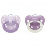 Nuk First Choice Classic Ορθοδοντικές Πιπίλες Σιλικόνης Νυκτός με Θήκη Μωβ για 6-18 μηνών 2τμχ (10176384) Nuk First Choice Classic Ορθοδοντικές Πιπίλες Σιλικόνης Νυκτός με Θήκη Μωβ για 6-18 μηνών 2τμχ (10176384)