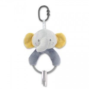 Lorelli Κρεμαστή Λούτρινη Κουδουνίστρα Grey Elephant Natural (10191400010) Lorelli Κρεμαστή Λούτρινη Κουδουνίστρα Grey Elephant Natural (10191400010)