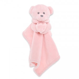 Lorelli Πανάκι Παρηγοριάς Bear Pink Natural (10191610002)