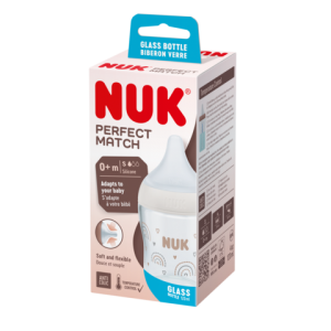 Nuk Μπιμπερό Γυάλινο 120ml Perfect Match με μαλακή θηλή σιλικόνης 0m+ (10211036) Nuk Μπιμπερό Γυάλινο 120ml Perfect Match με μαλακή θηλή σιλικόνης 0m+ (10211036)