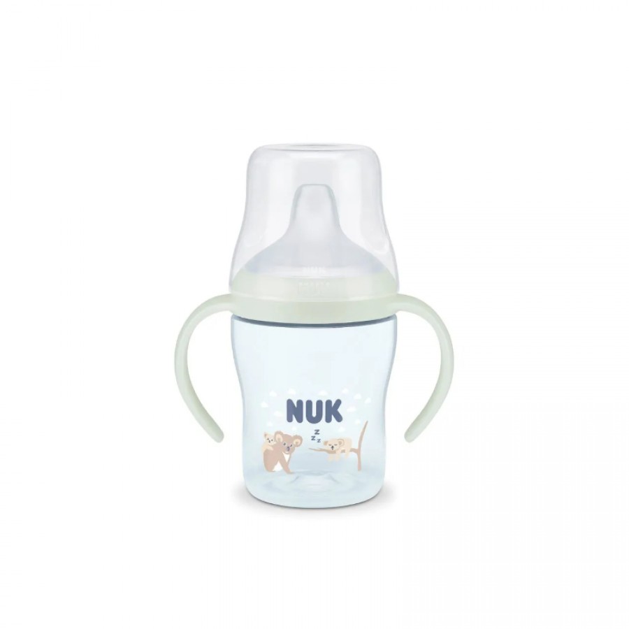Nuk Perfect Match Night Εκπαιδευτικό Μπιμπερό με Στόμιο Σιλικόνης & 2 Λαβές 6+m, Koala 150ml (10215386)