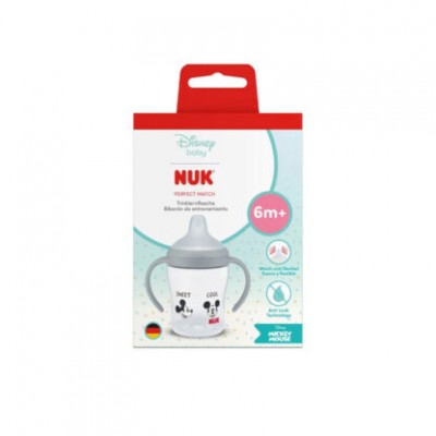 Nuk Perfect Match Εκπαιδευτικό Μπιμπερό με Στόμιο Σιλικόνης & 2 Λαβές 6+m, Disney Mickey 150ml (10215396) Nuk Perfect Match Εκπαιδευτικό Μπιμπερό με Στόμιο Σιλικόνης & 2 Λαβές 6+m, Disney Mickey 150ml (10215396)