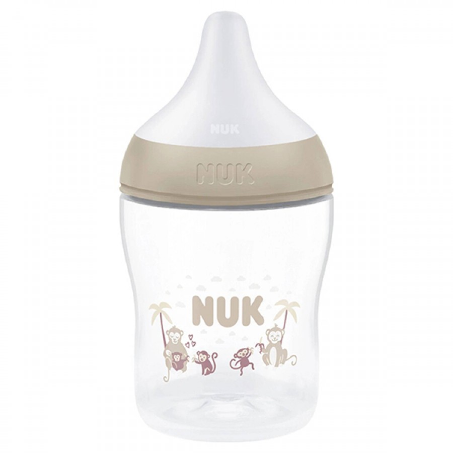 Nuk Μπιμπερό Πλαστικό 150ml Perfect Match με μαλακή θηλή σιλικόνης 0m+ Μαϊμουδάκια (10215411) Nuk Μπιμπερό Πλαστικό 150ml Perfect Match με μαλακή θηλή σιλικόνης 0m+ Μαϊμουδάκια (10215411)